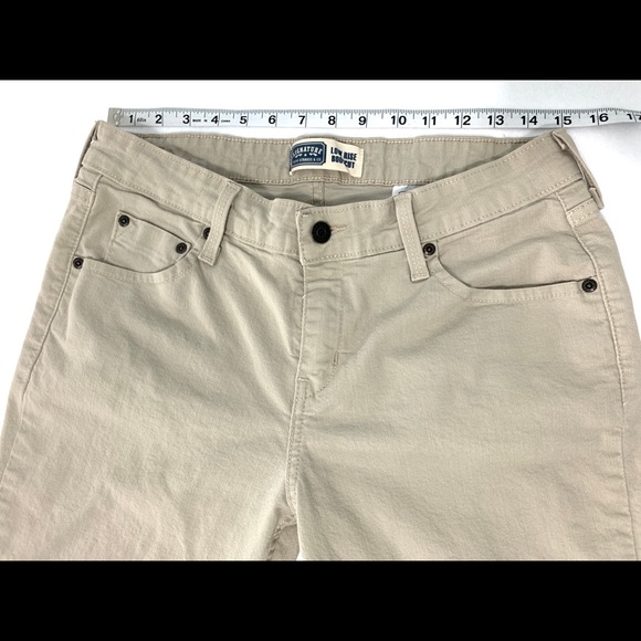 Women’s Levi’s Khaki Jeans Size Misses 10 Long Levi’s Signature Low Rise Bootcut - Picture 4 of 9